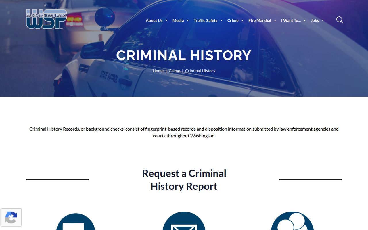 King County criminal records and WSP fingerprint services
